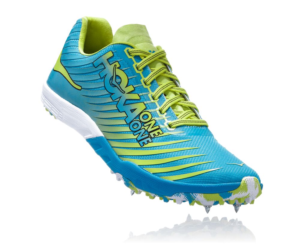 Hoka One One EVO XC Spikes Herr Blå/Gula - SE-3250189